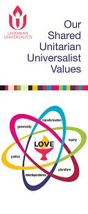 image of Our Shared Unitarian Universalist Values pamphlet