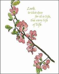 image of Look to This Day Note Card