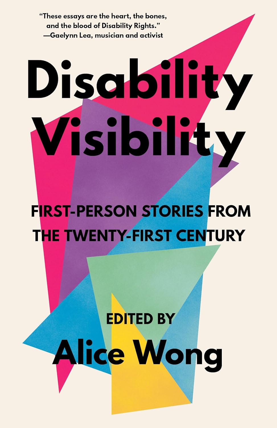 book cover for Disability Visibility