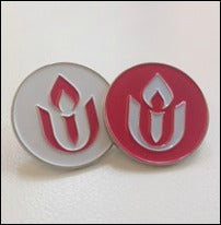 image for chalice lapel pin white and red