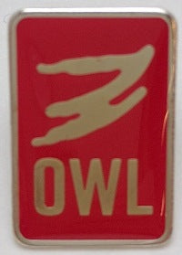 image for OWL lapel pin red senior high