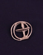 image of Chalice Lapel Pin, Double Circle Pewter
