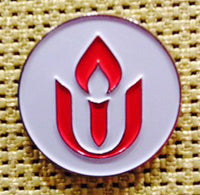 image of White Chalice Lapel Pin