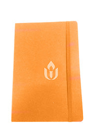image of orange soft cover chalice journal