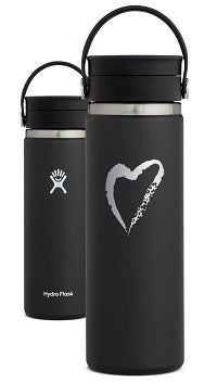 image of black Side with Love Hydro Flask