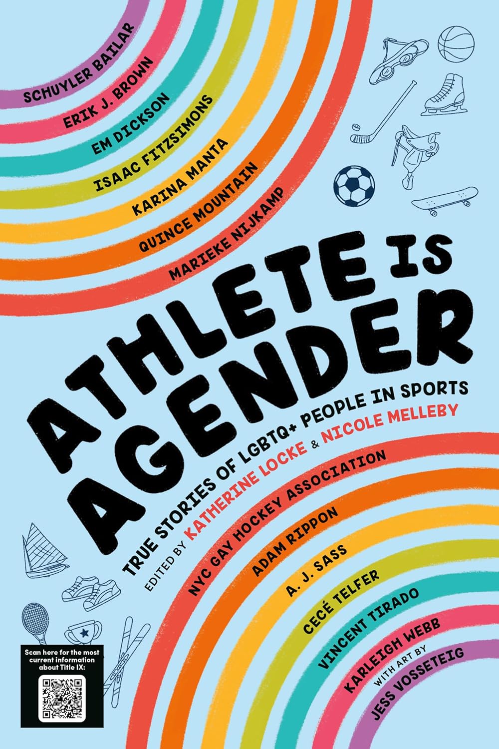 book cover for Athlete is Agender