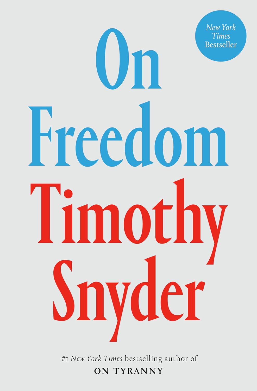 book cover for On Freedom