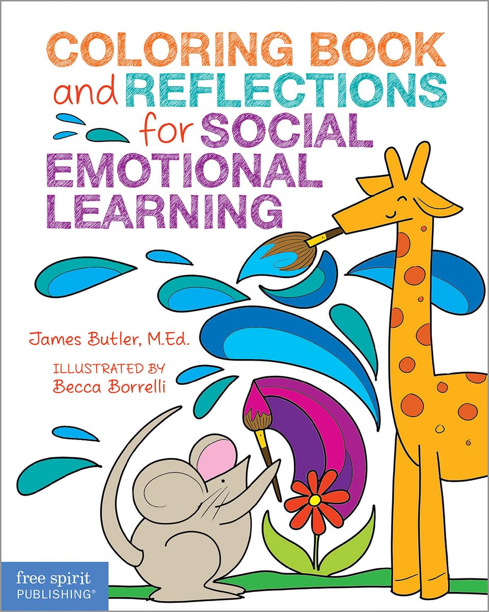 book cover for Coloring Book and Reflections for Social Emotional Learning