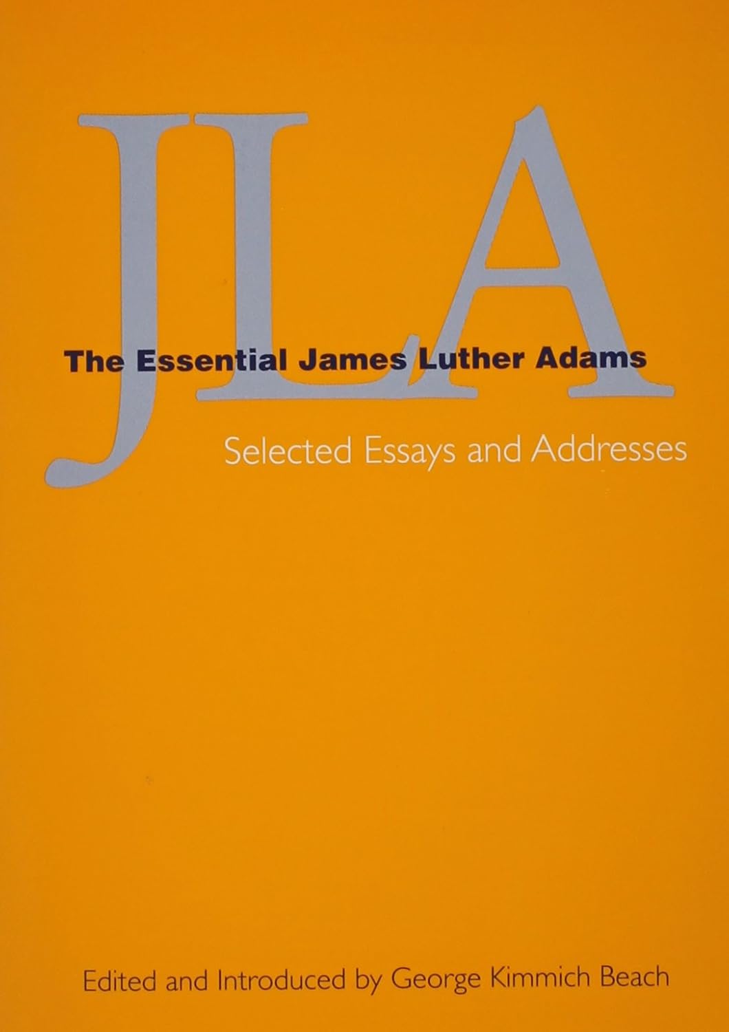 book cover for The Essential James Luther Adams