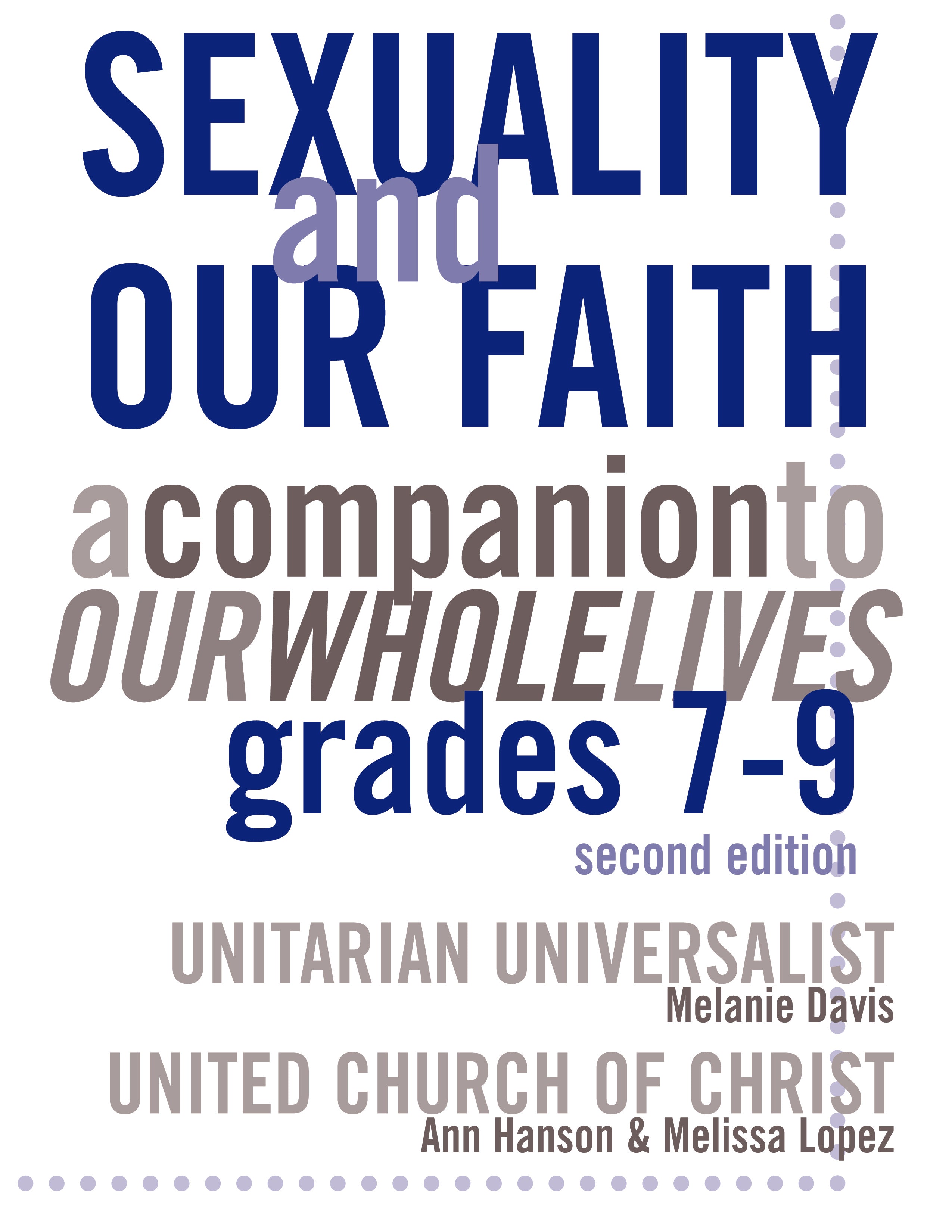 book cover for Sexuality and Our Faith: Grades 7-9, Second Edition