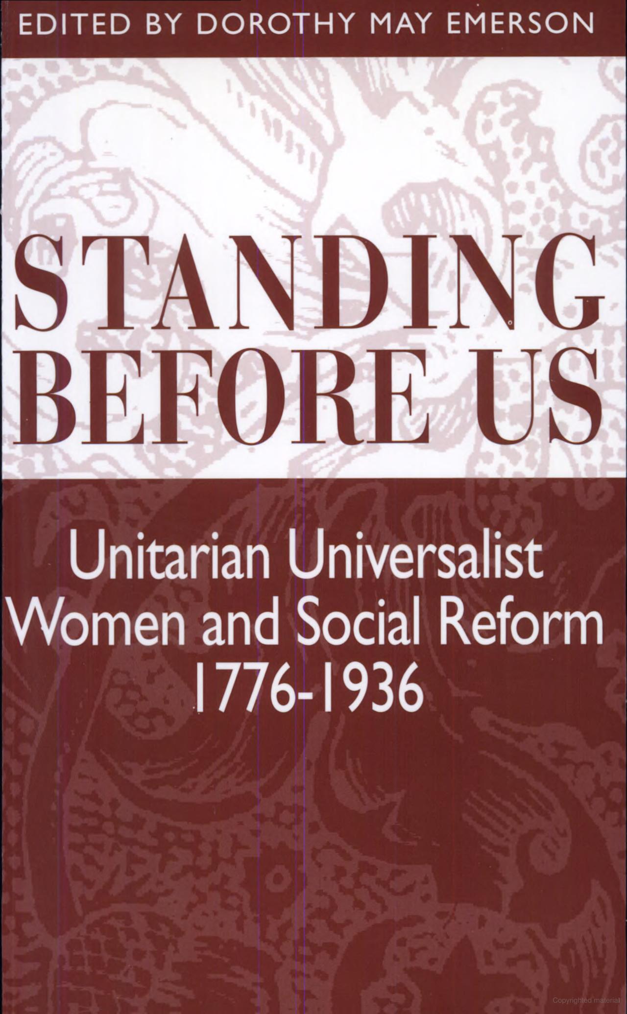 book cover for Standing Before Us
