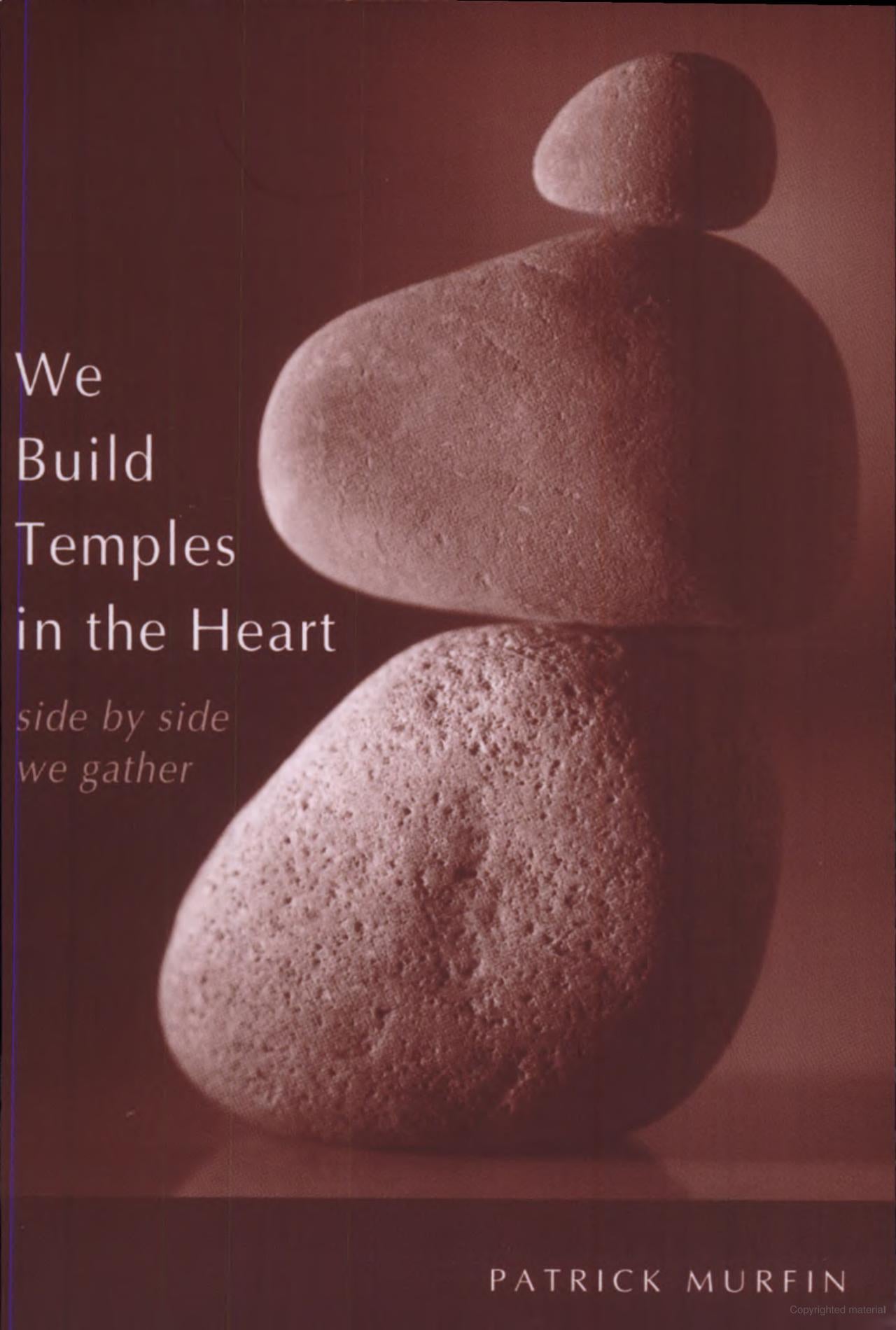 book cover for We Build Temples in the Heart