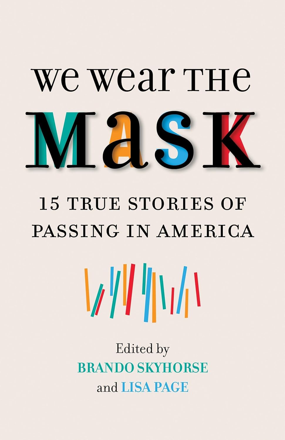 book cover for We Wear the Mask