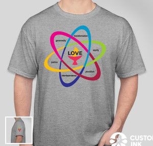 Unitarian Universalist Shared Values T shirt