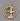 image of Double Circle Gold-Plated Chalice Pendant - 3/4"