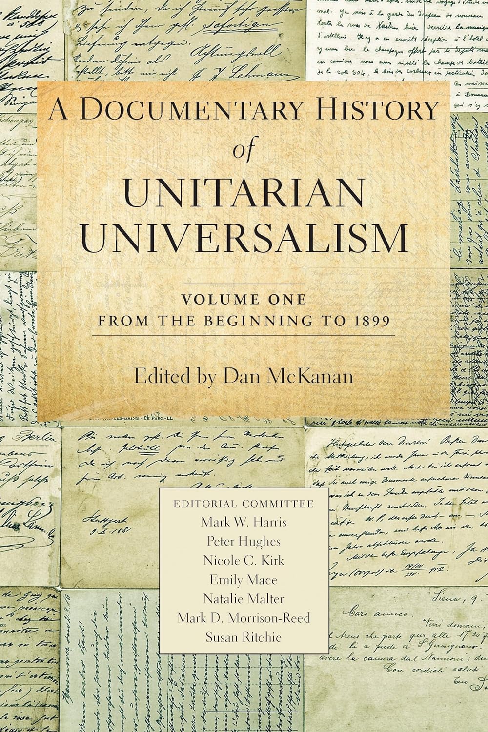 book cover for A Documentary History of Unitarian Universalism Volume 1
