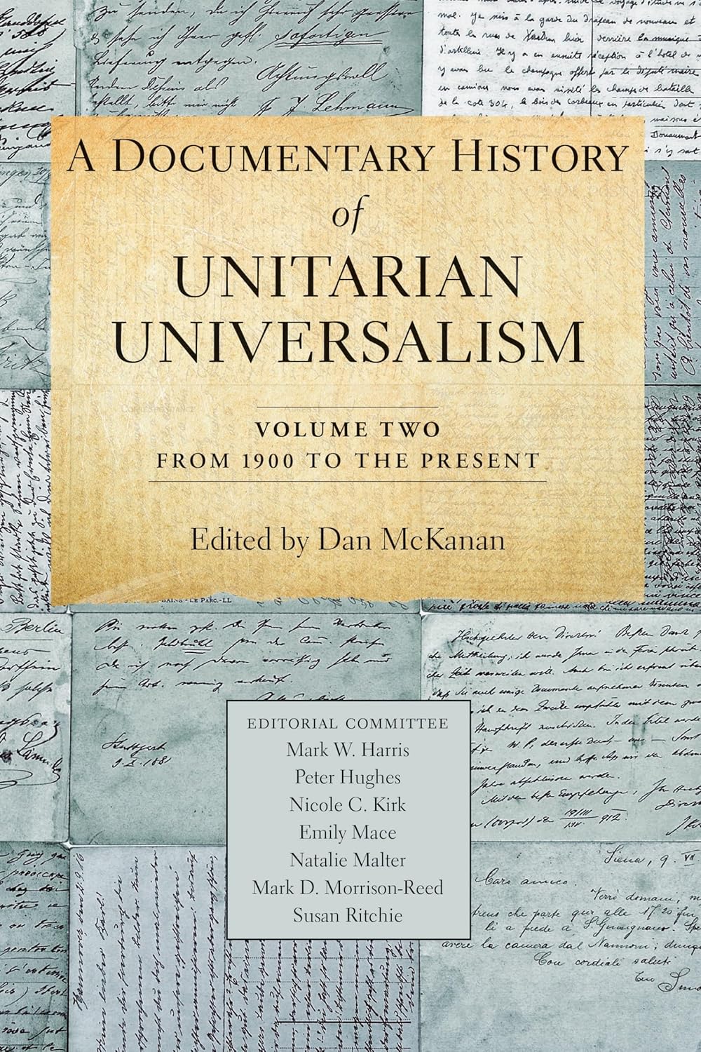book cover for A Documentary History of Unitarian Universalism Volume 2