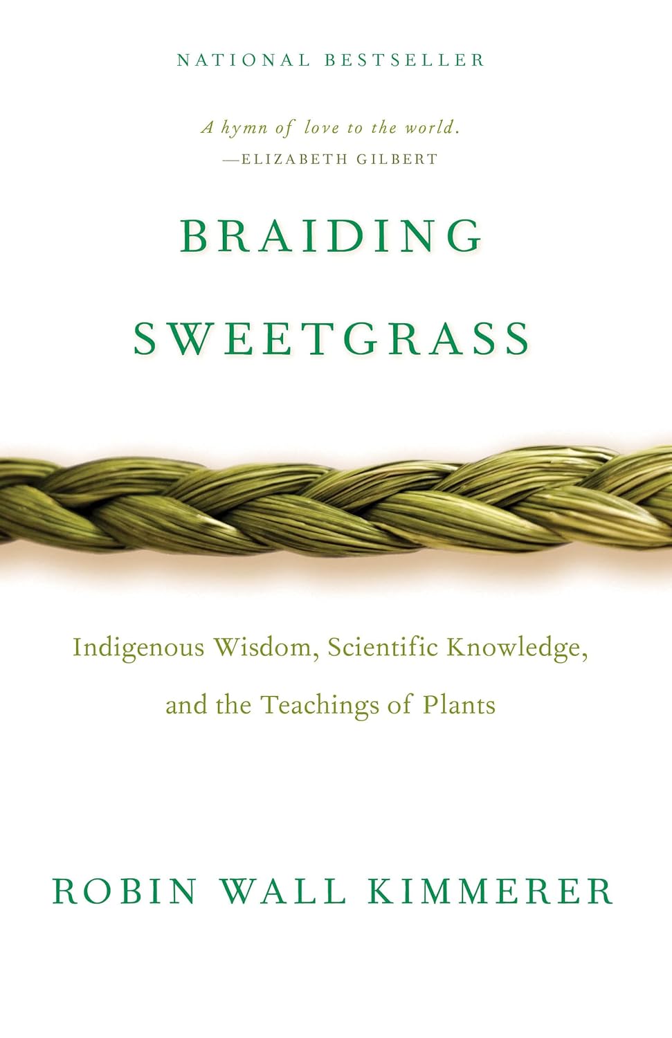 book cover for Braiding Sweetgrass