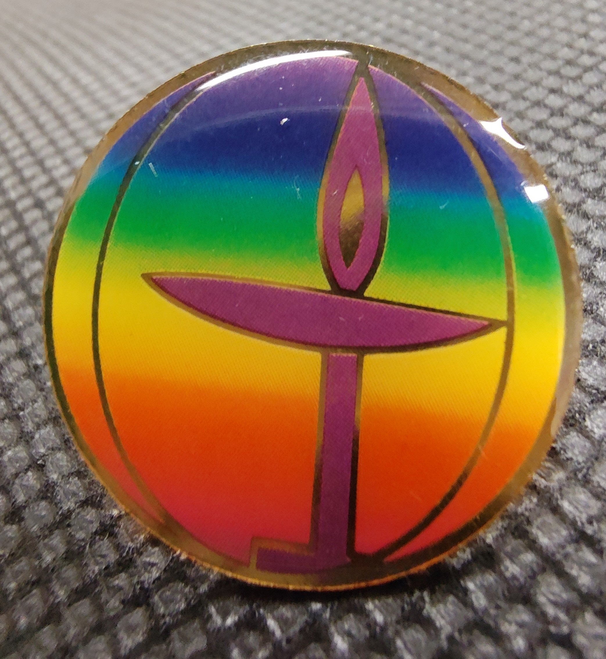image of rainbow Chalice Lapel Pin