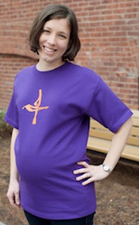image of person wearing Big Chalice Purple T Shirt