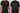 image of front and back of black Side with Love Rainbow Heart Adult T Shirt 2X Large