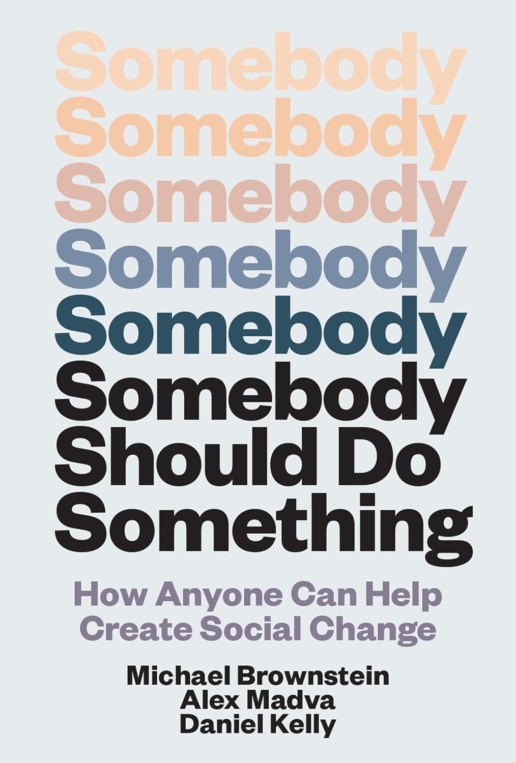book cover for Somebody Should Do Something
