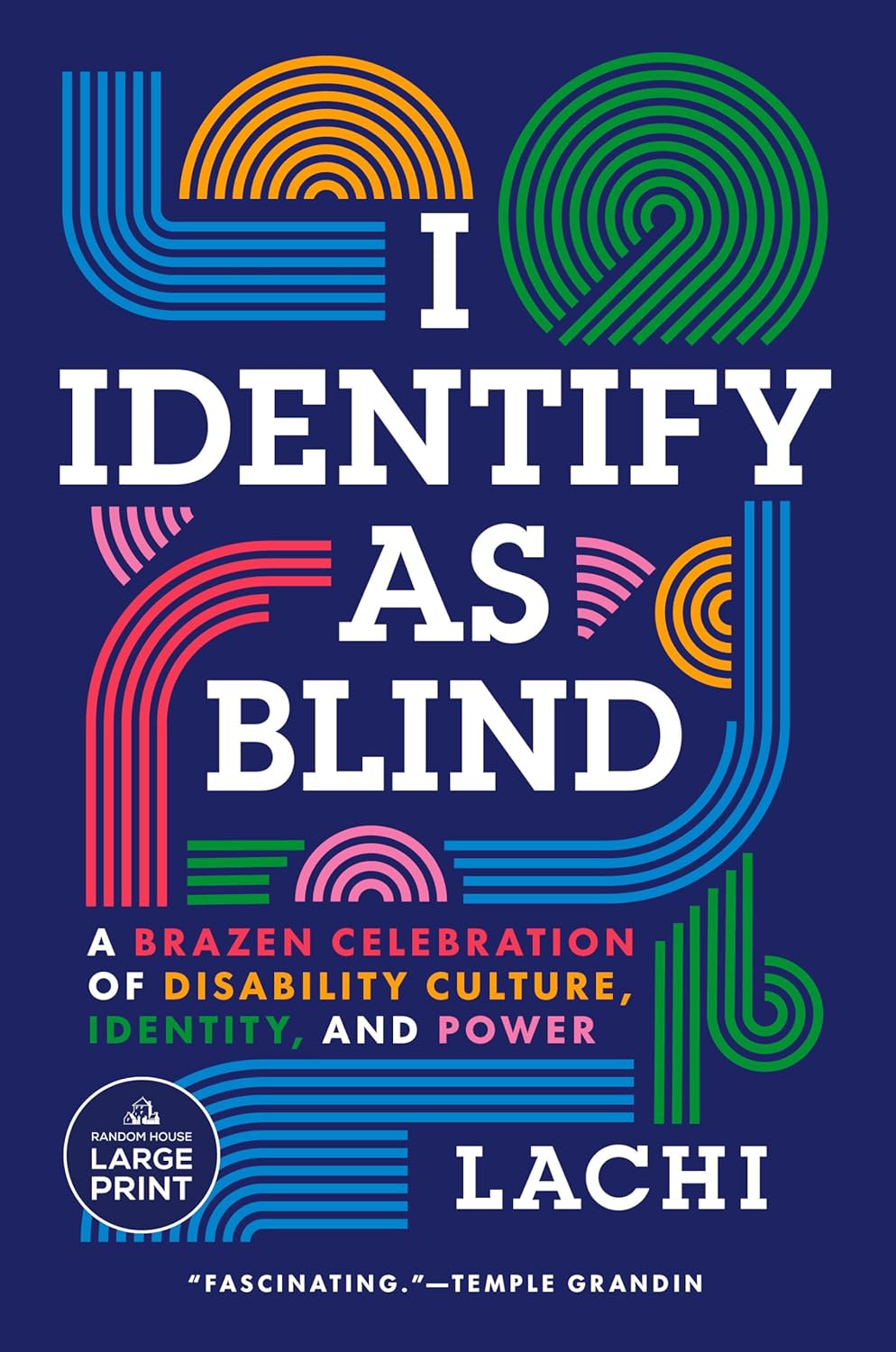 book cover for I Identify As Blind