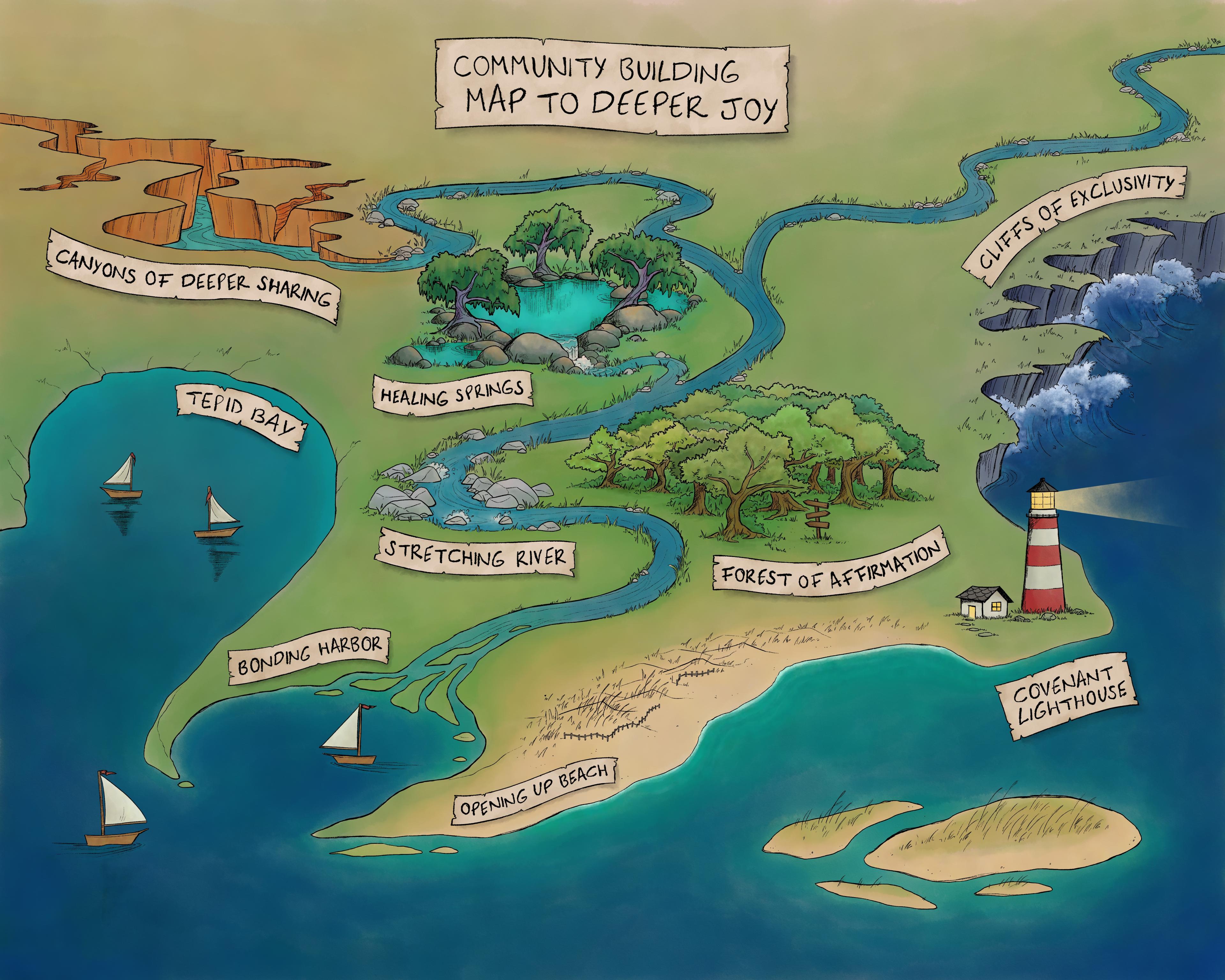 Poorjoy Map Layout Deeper Joy Poster – inSpirit: The UU Book and Gift Shop