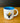 image of white Love Chalice Mug, inside: blue